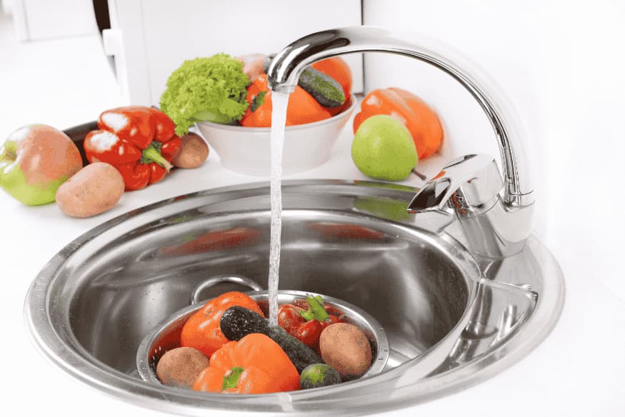 Lavagem de frutas e legumes para alimentação segura de cães